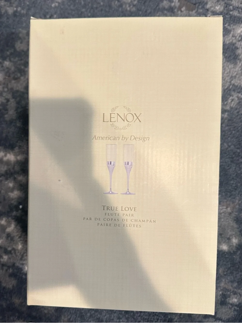 Lenox True Love Cream Champagne Flute Pair